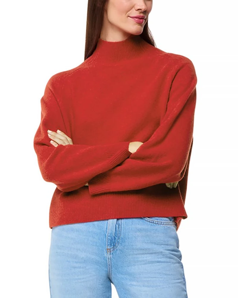 Funnel Neck Wool Sweater