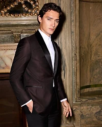 Bib-Front Slim Fit Tuxedo Shirt