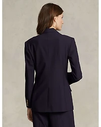 Wool Blend Double Breasted Blazer
