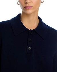 Allday Cashmere Polo Sweater