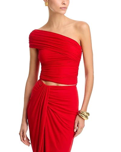 Ronny Koho Ranada Ruched One Shoulder Top