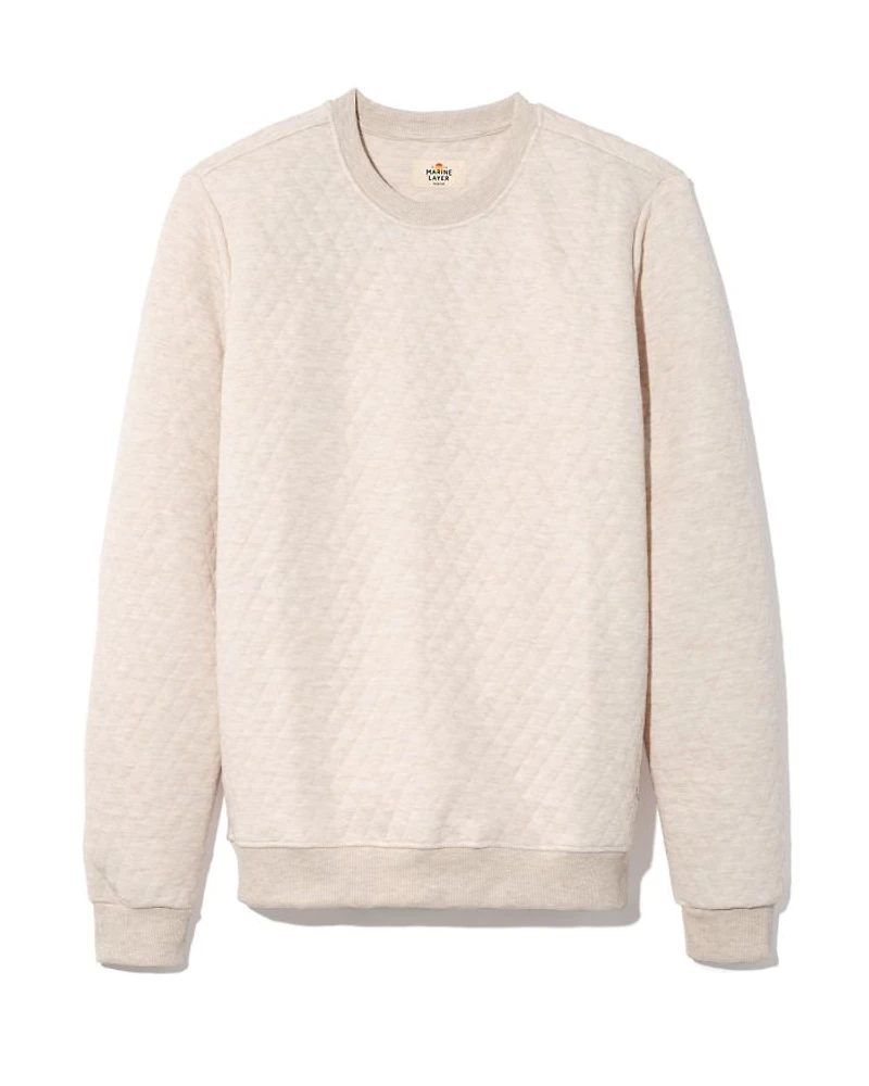 Corbet Quilted Crewneck Sweater