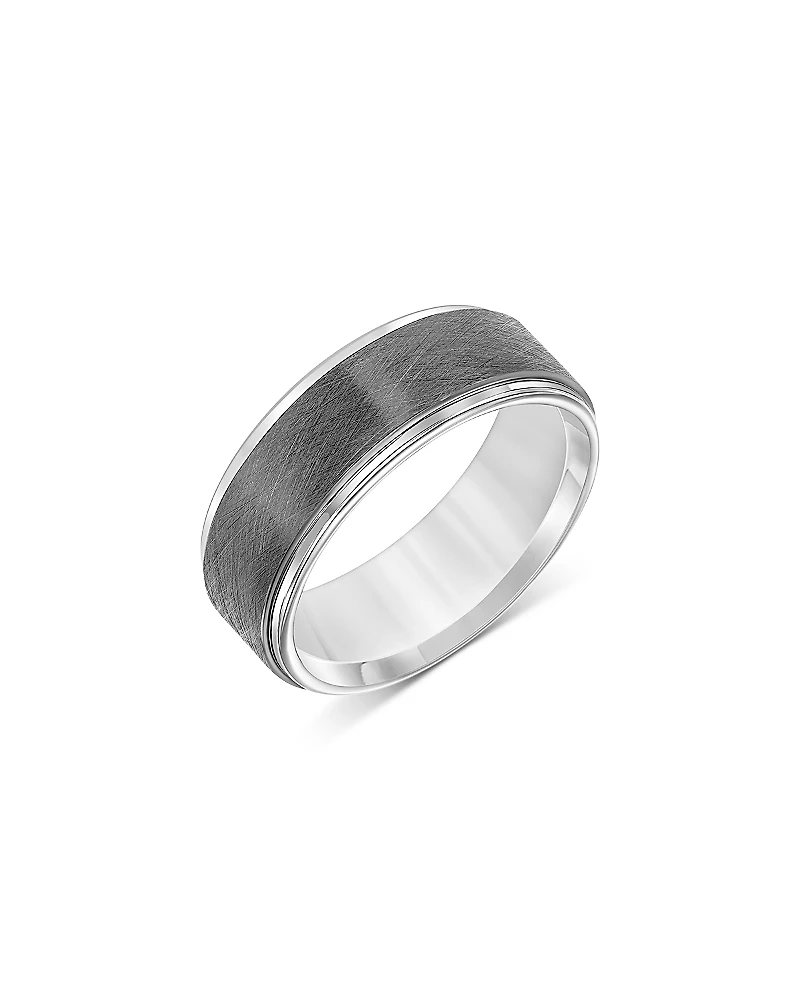 Bloomingdale's Fine Collection Men's Step-Edge Band Ring