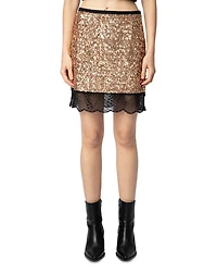 Justicias Sequin Mini Skirt
