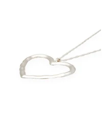 Lulu Heart Choker Silver