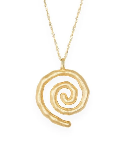 Sacred Spiral Necklace Gold