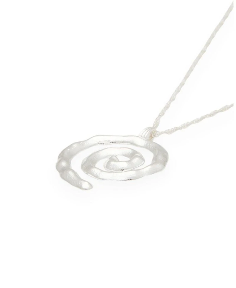 Sacred Spiral Necklace Silver