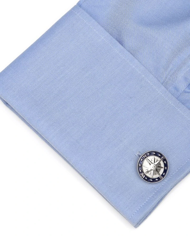 Blue Compass Cufflinks
