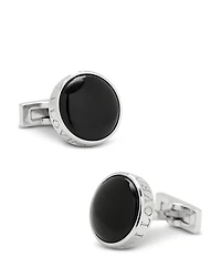 Cufflinks Inc. Onyx I Love You Stainless Steel Cufflinks