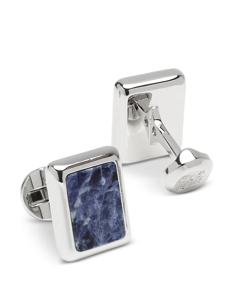 Silver and Sodalite JFK Presidential Cufflinks