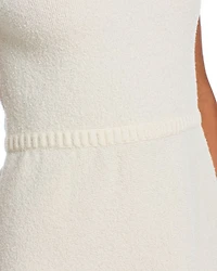 Bouclé Mock Neck Mini Dress