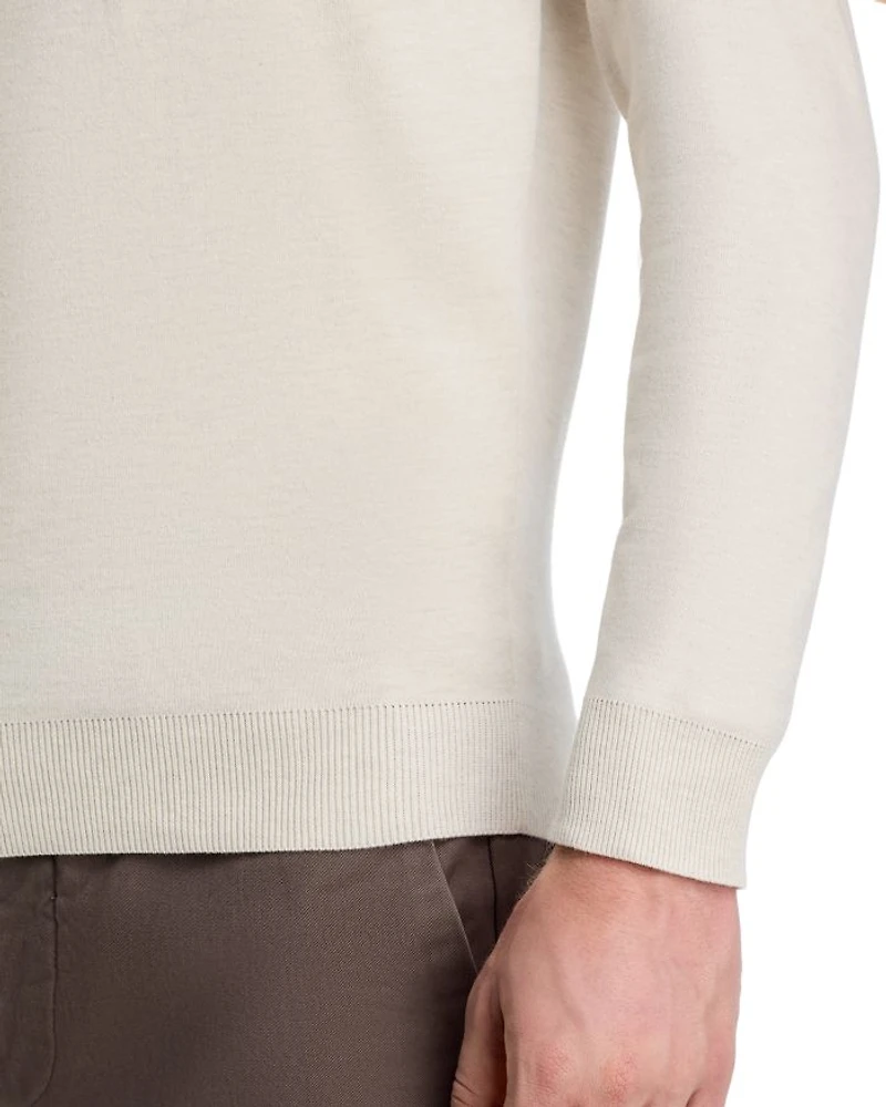 Crown Coolspun Cotton Quarter Zip Sweater