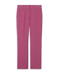 Stretch Mini Plaid Pants