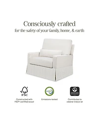 Crawford Pillowback Chair and a Half Comfort Swivel Glider