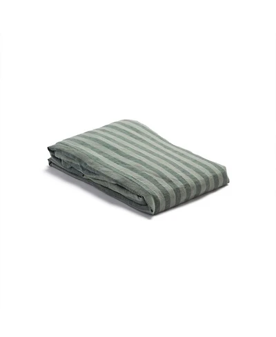 Pembroke Stripe Linen Blend Flat Sheet