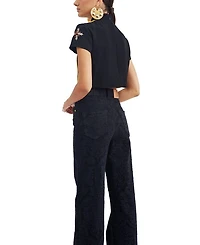 Harlequin Top Solid Black