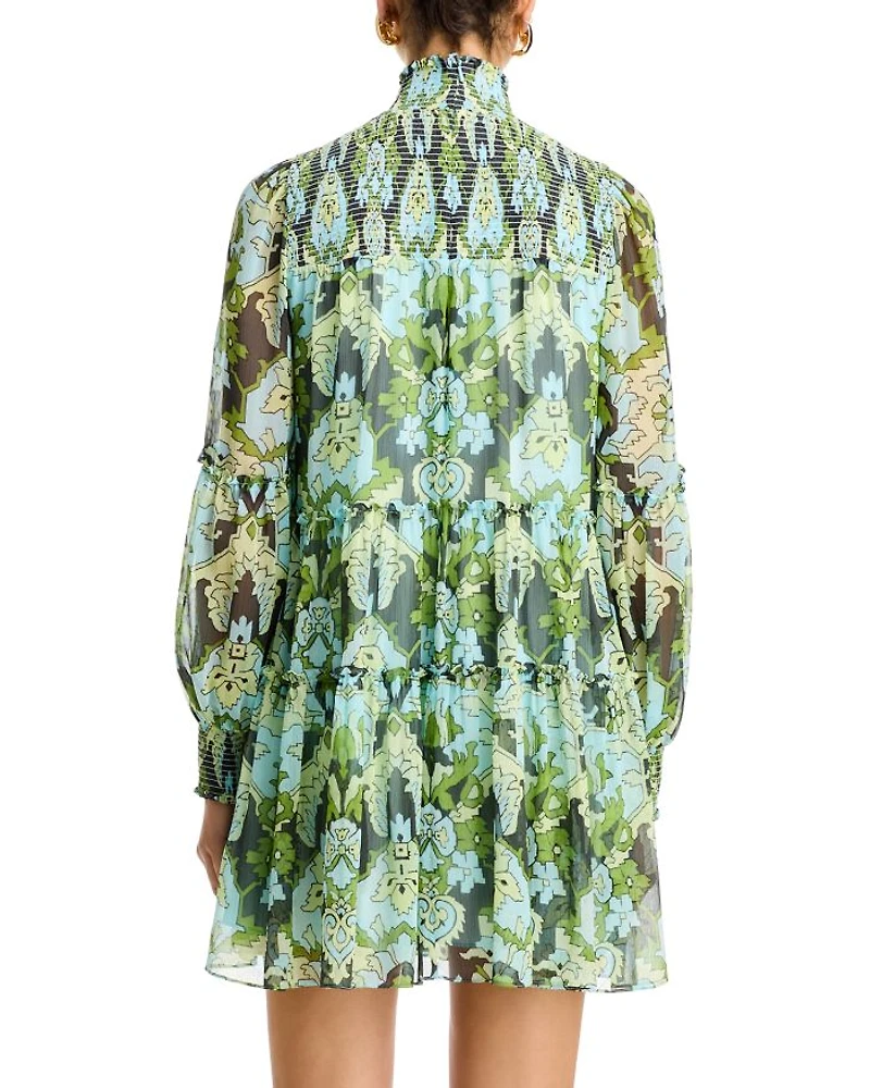 Damask Rika Paisley Smocked Tent Dress