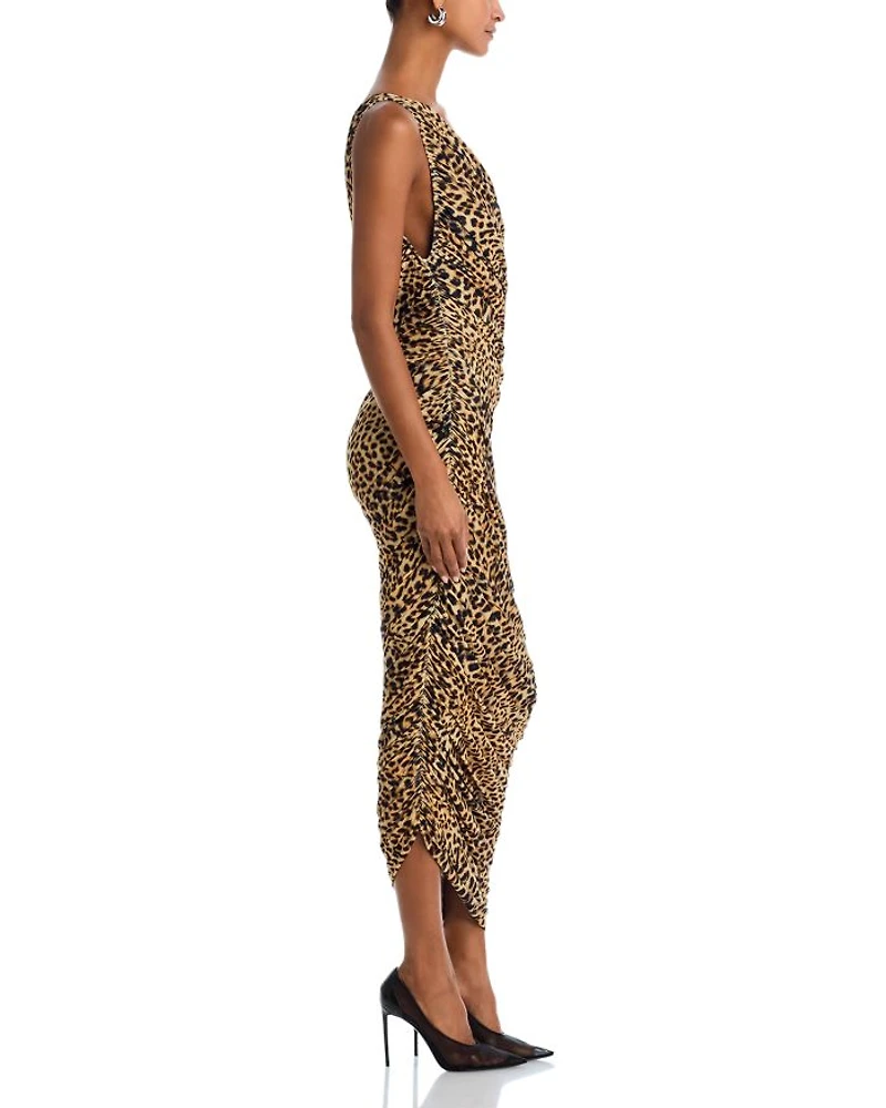 Diana Printed Asymmetric Gown