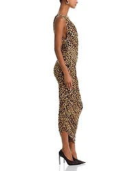 Diana Printed Asymmetric Gown