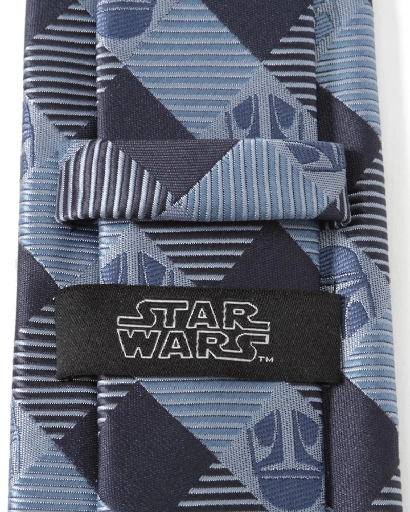 Star Wars Mando Helmet Check Tie