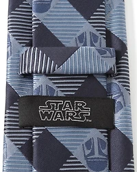 Star Wars Mando Helmet Check Tie