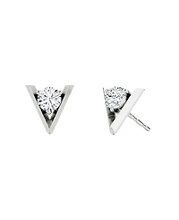 Vrai V Solitaire Studs