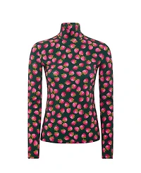 Lampone Mini Emerald Turtleneck Top