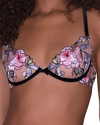 Fleur du Mal Fidelia Embroidered Demi Bra