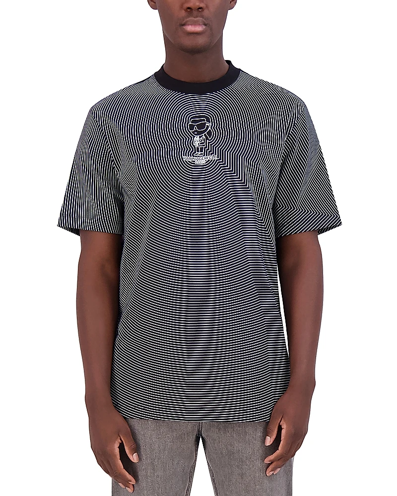 Karl Lagerfeld Paris Little Karl Pattern Blocked Tee