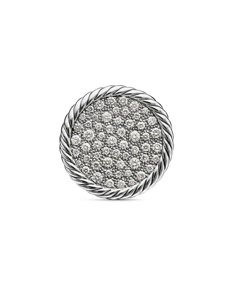 Sterling Silver DY Elements® Pavé Diamond Ring