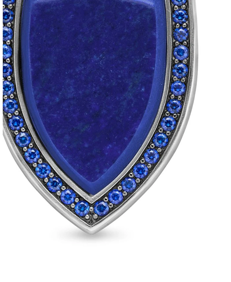 Shield Amulet with Lapis Lazuli and Pavé Sapphires