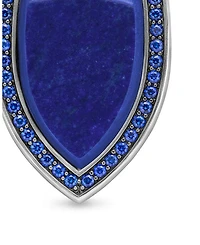 Shield Amulet with Lapis Lazuli and Pavé Sapphires