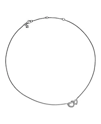 Sterling Silver Cable Collectibles® Diamond Heart Pendant Necklace, 15-17"