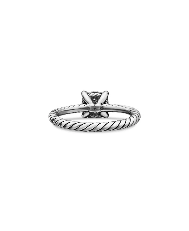 Sterling Silver Petite Châtelaine® Diamond Pavé Cable Ring