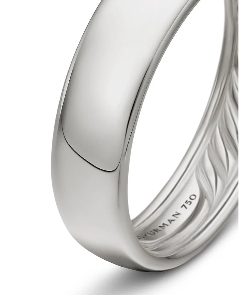 Men's 18K White Gold Classic Band