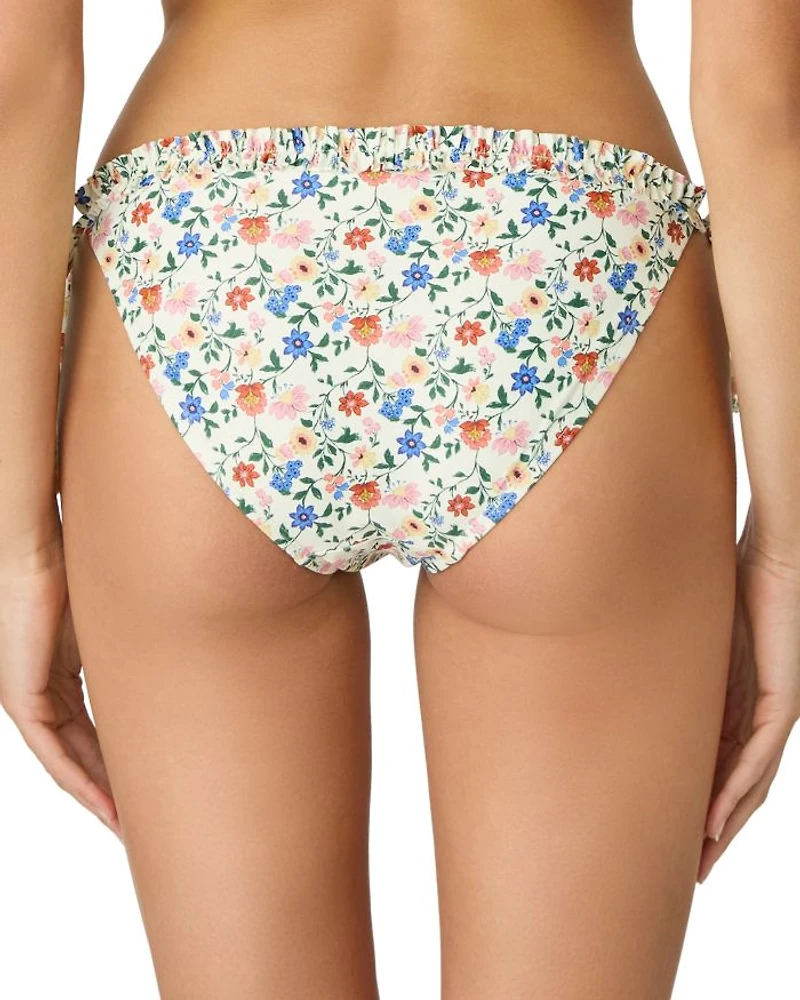 Ruffled Side Tie Bikini Bottom