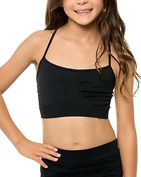 Malibu Sugar Solid Bra Cami - (7-14 Big Kid