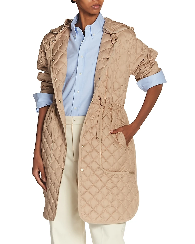 Moncler Etelan Quilted Long Down Parka