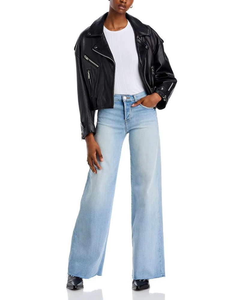 Mid Rise Wide Leg Palazzo Jeans Cielito