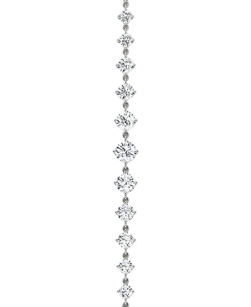 Infinity Linked Lab-Grown Diamond Tennis Bracelet 14K Yellow Gold, 6.60ctw Round Brilliant Lab Grown Diamonds, 6.5"