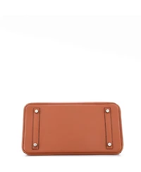 Birkin 30 Handbag Brown Novillo with Palladium Hardware