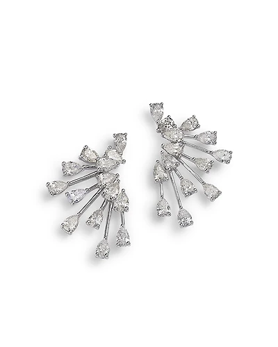Bloomingdale's Fine Collection Diamond Pear Spray Statement Earrings