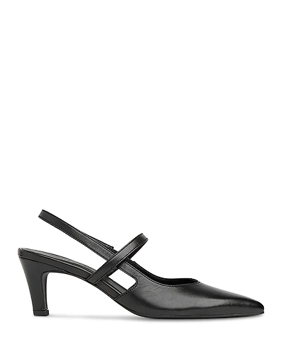 Whistles Women's Cecily Pointed Toe Slingback Kitten Heel Pumps