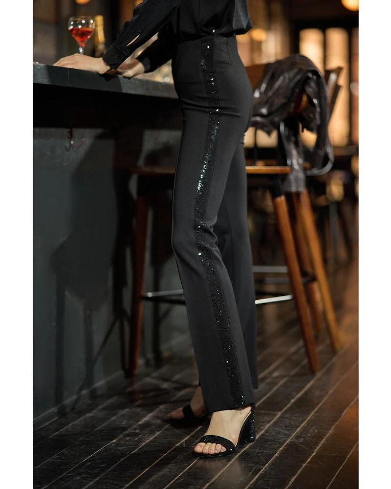Rhinestone Stripe Pants