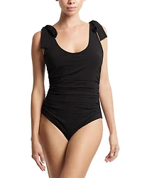 Ruched One Piece Swimsuit
