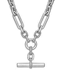 David Yurman Lexington Chain Necklace with Diamonds, 18
