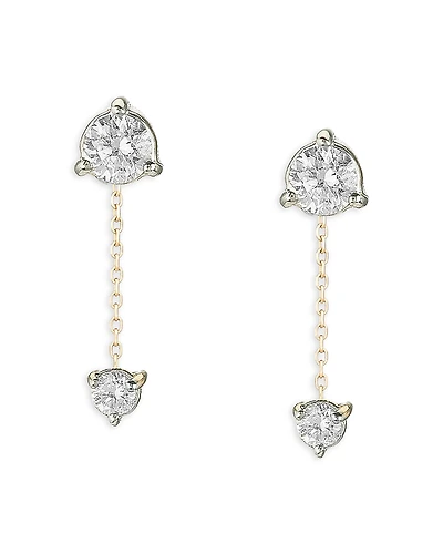 Adina Reyter 14K Yellow Gold Diamond Amigos Chain Post Earrings