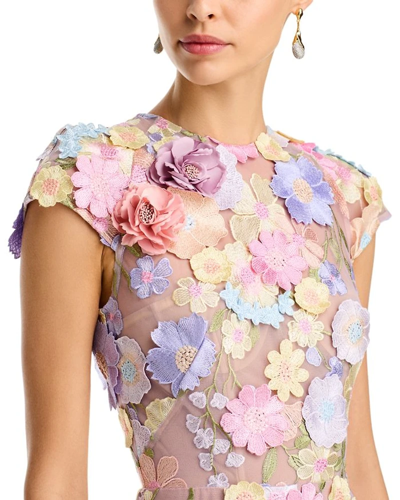 Jasmine Cap Sleeve Midi Dress