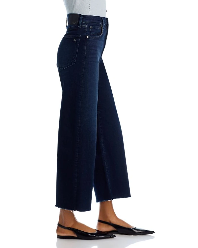Epic Andi High Rise Cropped Wide Leg Jeans Ashland