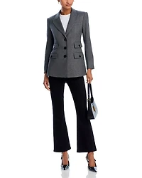 Carson Off Duty Flare Ankle Jeans Onyx